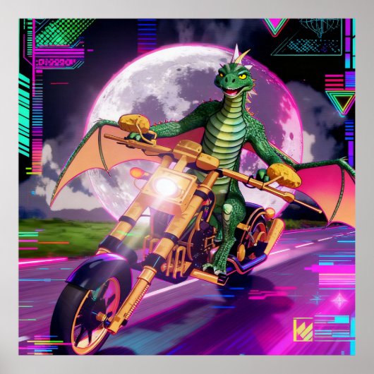 Motorcycle Racing Dragon ポスター (正面)