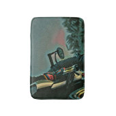motorcycle racing lover gift バスマット (正面縦)