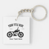 Motorcycle Ride Speed and Freedom Design キーホルダー (裏面)