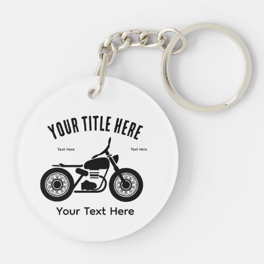 Motorcycle Ride Speed and Freedom Design キーホルダー (裏面)