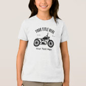 Motorcycle Ride Speed and Freedom Design トライブレンドＴシャツ (正面)