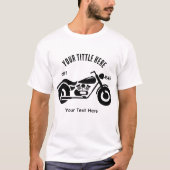 Motorcycle Ride Speed and Freedom Design Tシャツ (正面)