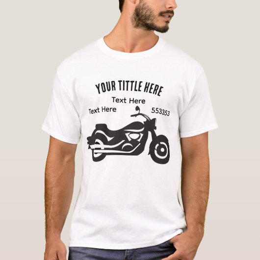 Motorcycle Ride Speed and Freedom Design Tシャツ (正面)