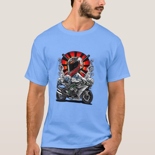 Motorcycle Samurai T-Shirt Tシャツ (正面)