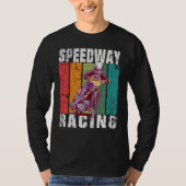 Motorcycle Speedway Racing Flat Track Tシャツ (正面)
