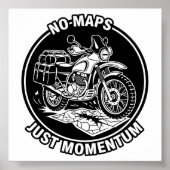 Motorcycle Touring Freedom Mindset ポスター (正面)