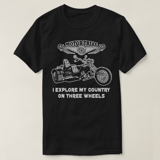 Motorcycle Trike Motortrike Motor Three Wheeler Bi Tシャツ (デザイン正面)
