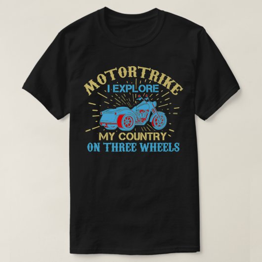 Motorcycle Trike Motortrike Motor Three Wheeler Bi Tシャツ (デザイン正面)