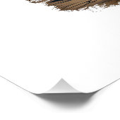 Motorcycle USA Flag Retro Biker Chopper ポスター (コーナー)