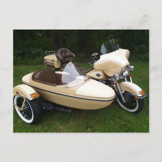 Motorcycle with Sidecar ポストカード (正面)