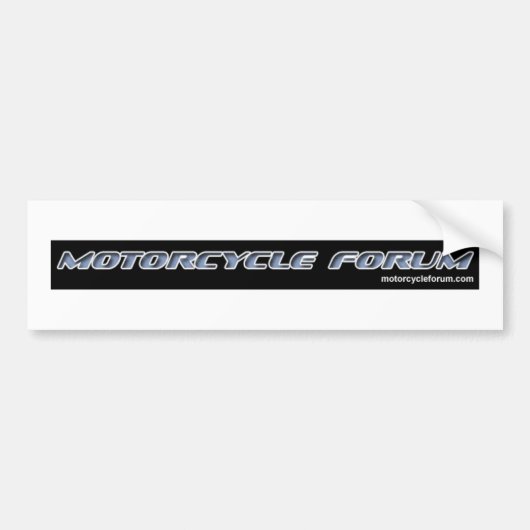motorcycleforum.comのバンパーステッカー バンパーステッカー (正面)