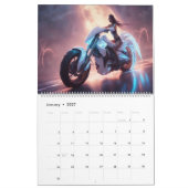 Motorcycles AI Art カレンダー (1月 2027)