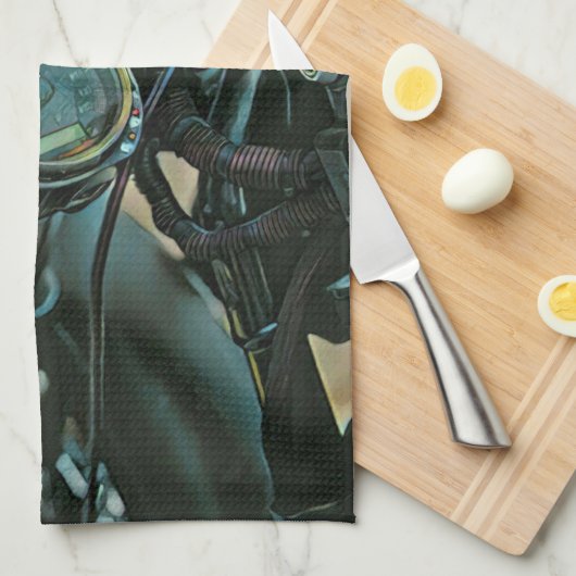 Motorcycles gift キッチンタオル (四つ折り)