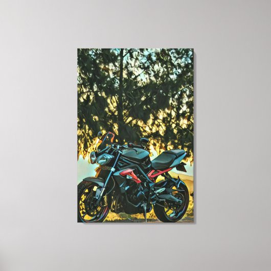 Motorcycles gift キャンバスプリント (正面)