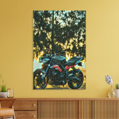 Motorcycles gift キャンバスプリント (インサイチュ (リビング))