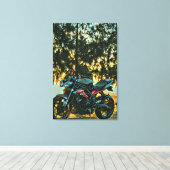 Motorcycles gift キャンバスプリント (インサイチュ (ウッドフロア))