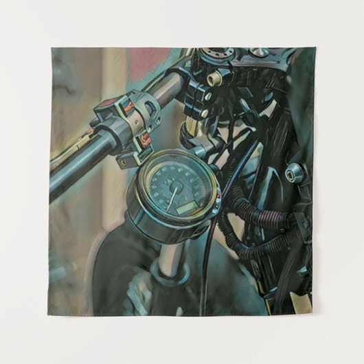 Motorcycles gift タペストリー (正面)