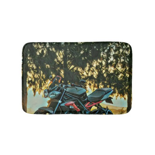 Motorcycles gift バスマット (正面)