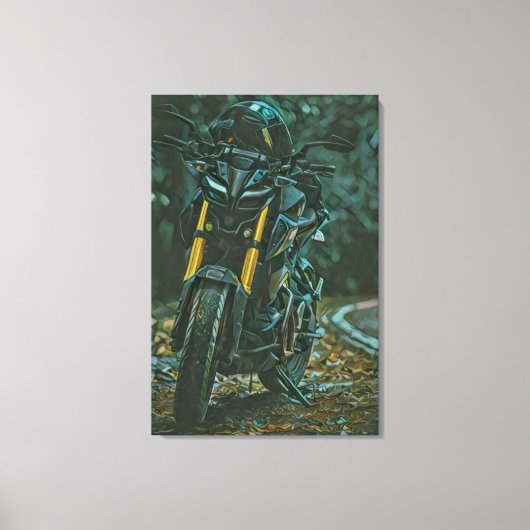 Motorcyclist gifts キャンバスプリント (正面)