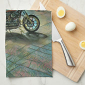 motorcyclists gifts キッチンタオル (四つ折り)