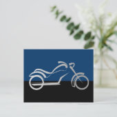 motorcyleのモーターバイクのバイクのバイクもしくは自転車に乗る人 ポストカード (スタンド正面)