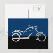 motorcyleのモーターバイクのバイクのバイクもしくは自転車に乗る人 ポストカード (正面/裏面)