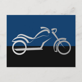 motorcyleのモーターバイクのバイクのバイクもしくは自転車に乗る人 ポストカード