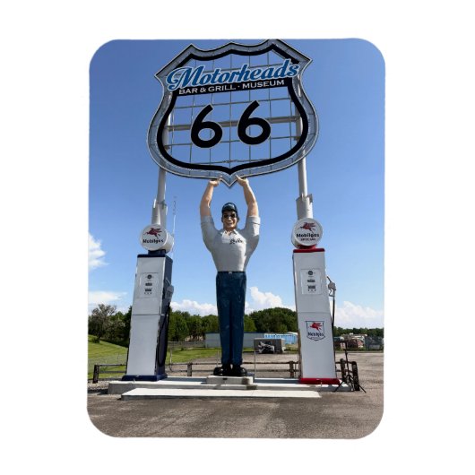 MotorHeadsバー&グリル，博物館 マグネット (縦)