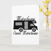 Motorhomeの菓子Motorhome カード (黄色い花)