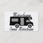 Motorhome甘いMotorhome RV 名刺 (裏面)
