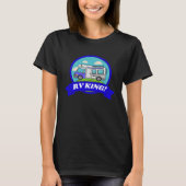 Motorhome Camping Camper Caravan  &  RV King Tシャツ (正面)