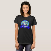 Motorhome Camping Camper Caravan & RV King Tシャツ (正面フル)