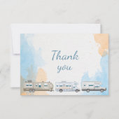 Motorhome RVキャンパートレーラーありがとう サンキューカード (正面)