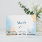 Motorhome RVキャンパートレーラーありがとう サンキューカード (スタンド正面)