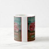 Motorhome RV Camper TravelヴァンRustic Personalized コーヒーマグカップ (中央)