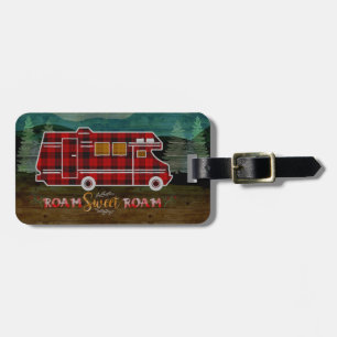 Motorhome RV Camper TravelヴァンRustic Personalized ラゲッジタグ
