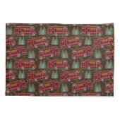 Motorhome RV Camper TravelヴァンRustic Pineパターン 枕カバー (裏面)