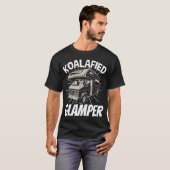 Motorhome Rv Camping Camper Koalafied Glamper vint Tシャツ (正面フル)