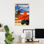 Motoring in Germany Vintage Travel Poster ポスター (ホームオフィス)