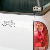 Motorrad Rennen fahren バンパーステッカー (トラック上)