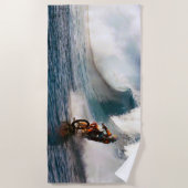 MotoSurfin ビーチタオル (正面)