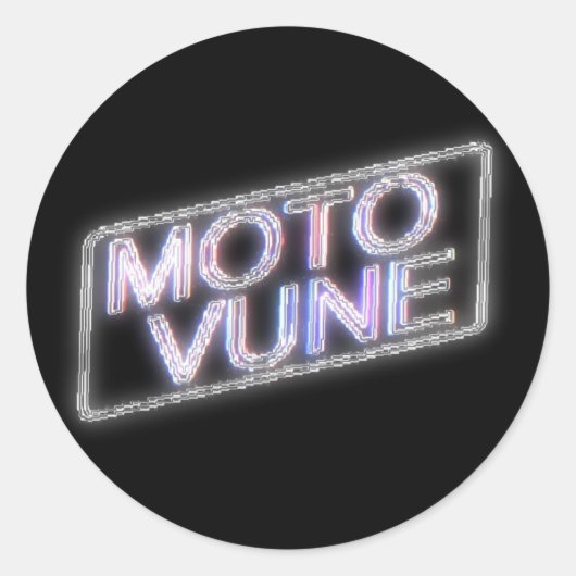 MOTOVUNE光沢 ラウンドシール (正面)