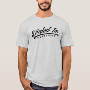 Motoworksのダイヤルレトロオートバイロゴ Tシャツ