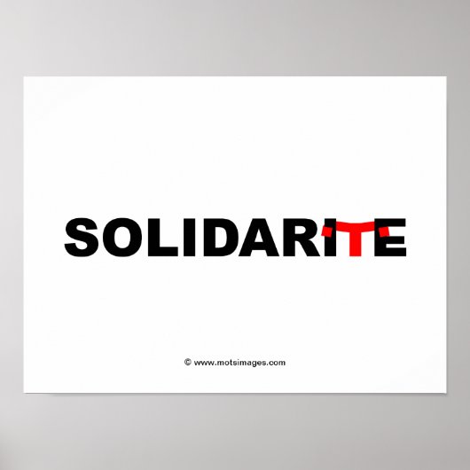 © motsimages : Solidarité ポスター (正面)