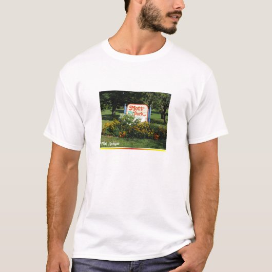mott公園の燧石ミシガン州 tシャツ (正面)