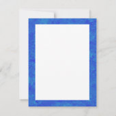 Mottled Cobalt Blue Canvas Look ノートカード (裏面)