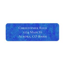 Mottled Cobalt Blue Canvas Look ラベル