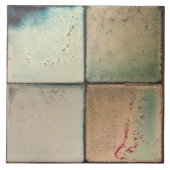 Mottled Marbled Earth Tone Set of 4 Wall Decor タイル (正面)