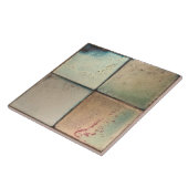 Mottled Marbled Earth Tone Set of 4 Wall Decor タイル (側面)
