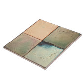 Mottled Marbled Earth Tone Set of 4 Wall Decor Cer タイル (側面)
